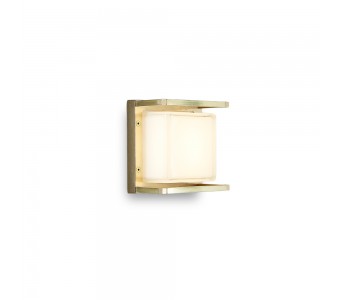 Sieninis / lubinis šviestuvas ICE CUBIC NATURAL BRASS 3405